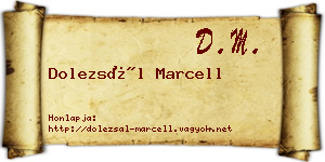 Dolezsál Marcell névjegykártya