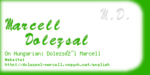 marcell dolezsal business card